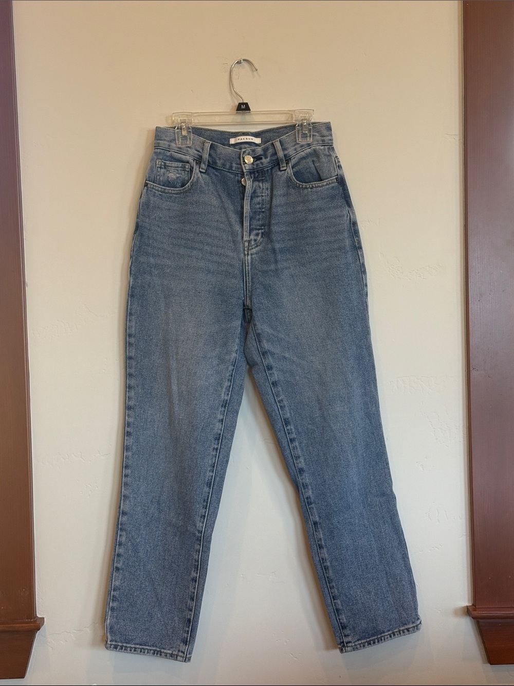 PacSun High Rise Straight Jeans in Light Wash Size 25